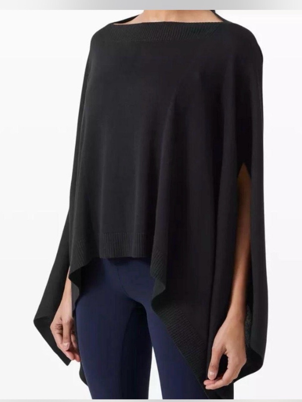 lululemon athletica Black Knit Poncho